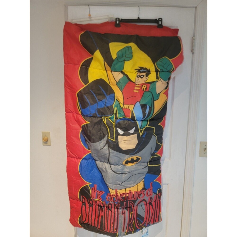 Vintage 1995 Adventures Of Batman And Robin Sleeping Bag DC Comics